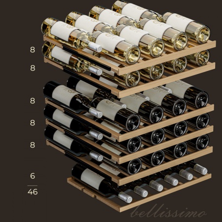 Винный шкаф Meyvel MV46PRO-KWT2 двухзонный под столешницу